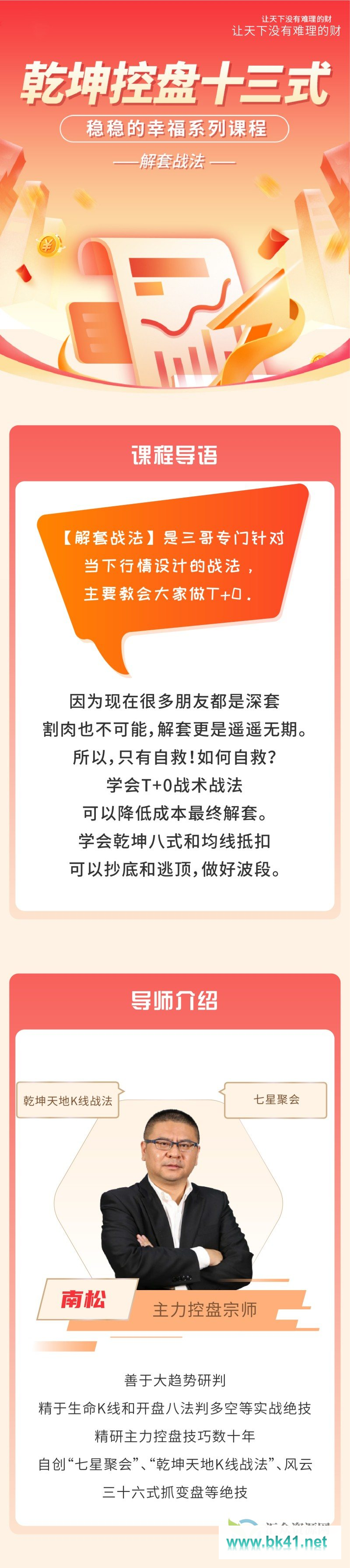 南松乾坤控盘十三式，稳稳的幸福系列课程，T+0解套战法-不可思议资源网